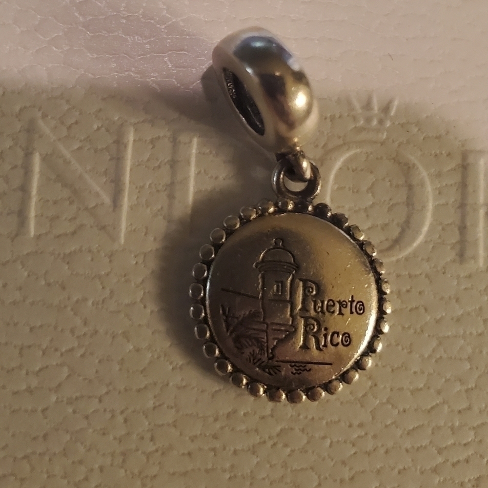 PANDORA Puerto Rico Travel Dangle Charm - Picture 3 of 8